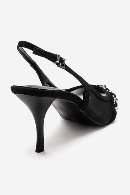 Lioren - Black Stiletto Pump (Women)