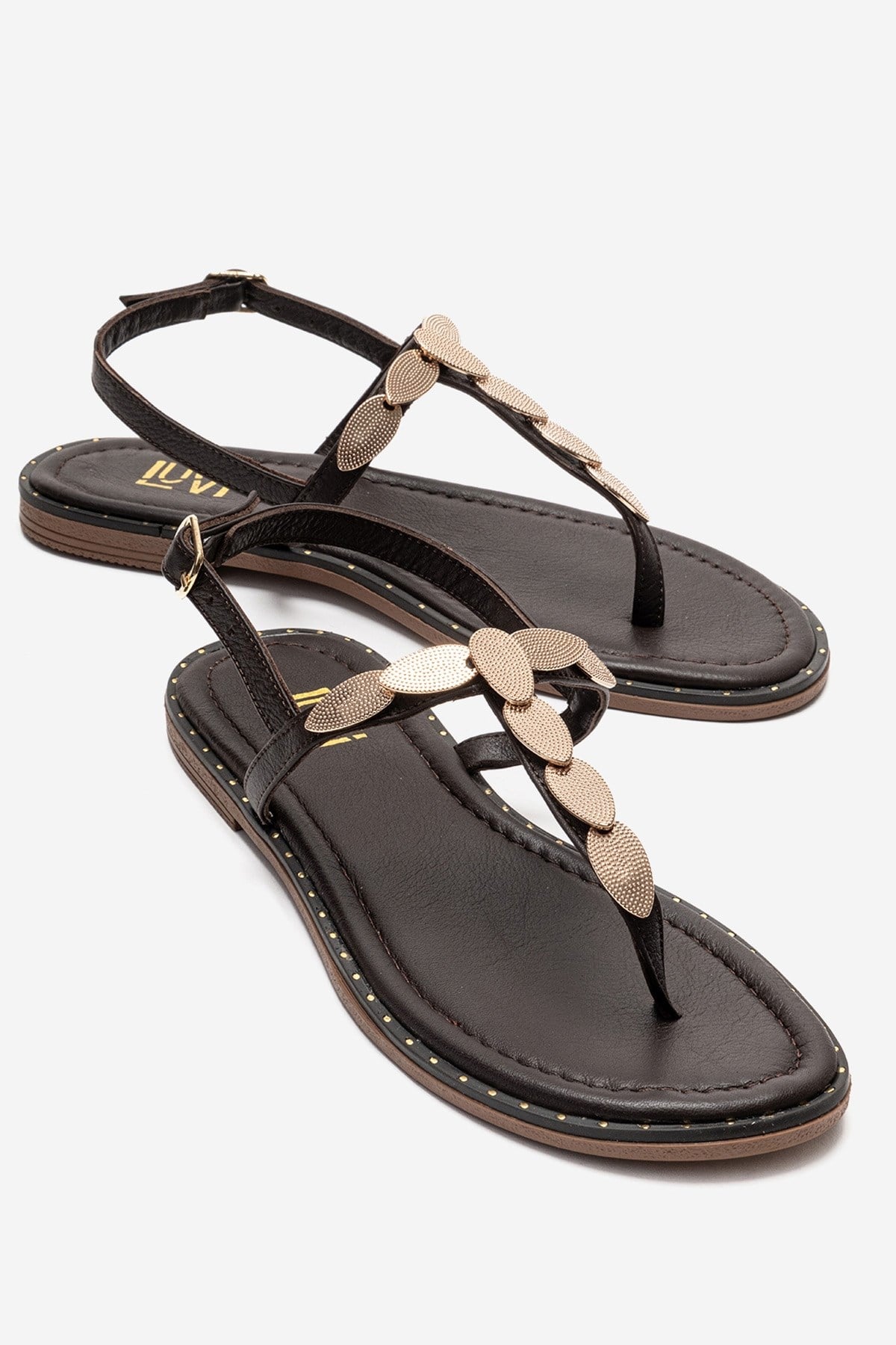 Marea - Brown Genuine Leather Sandal (Women)