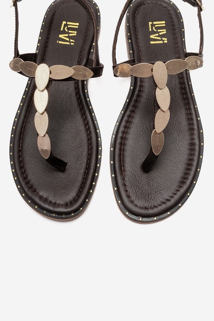 Marea - Brown Genuine Leather Sandal (Women)