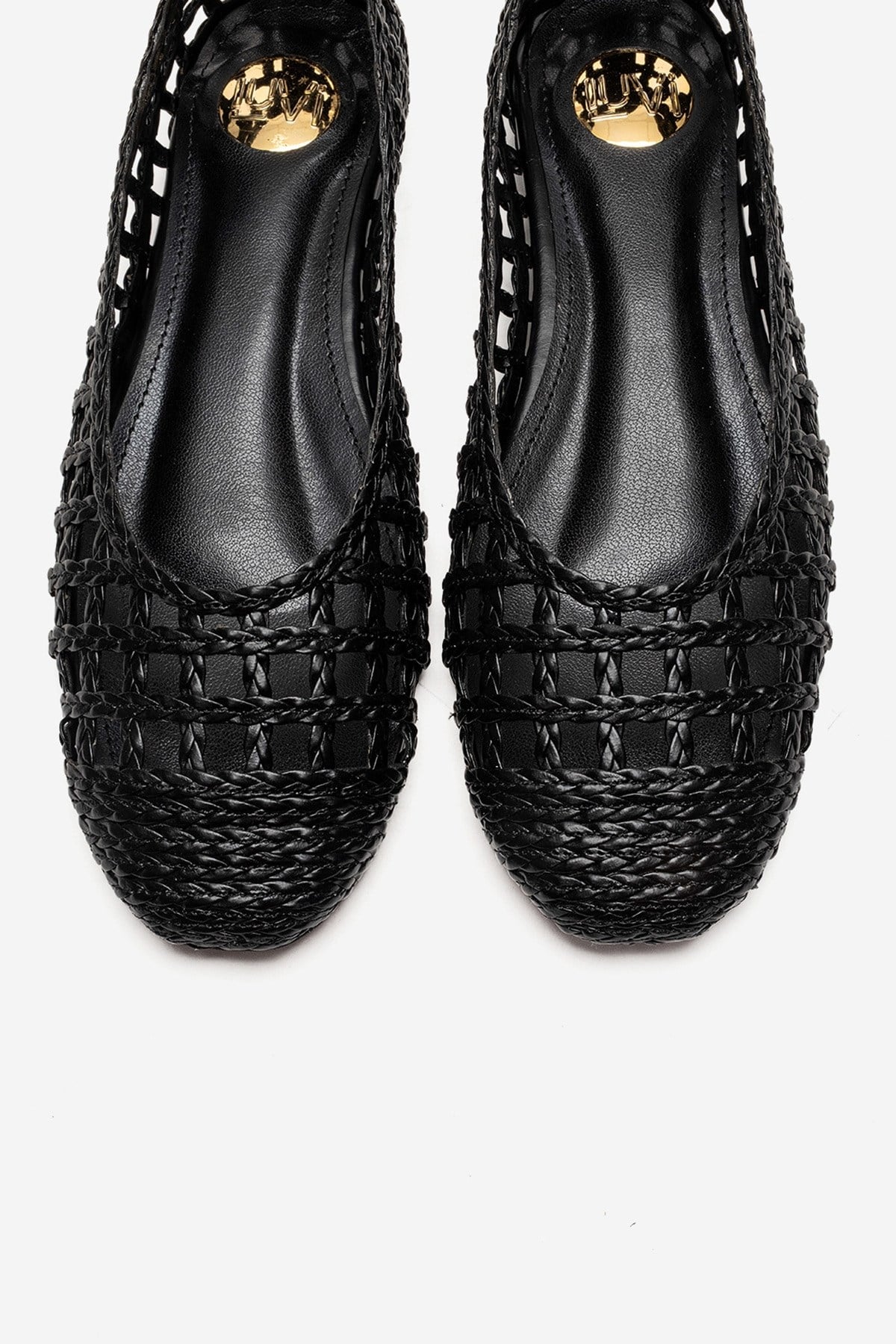 ELVARIS - Black Woven Ballet Flat (Women)