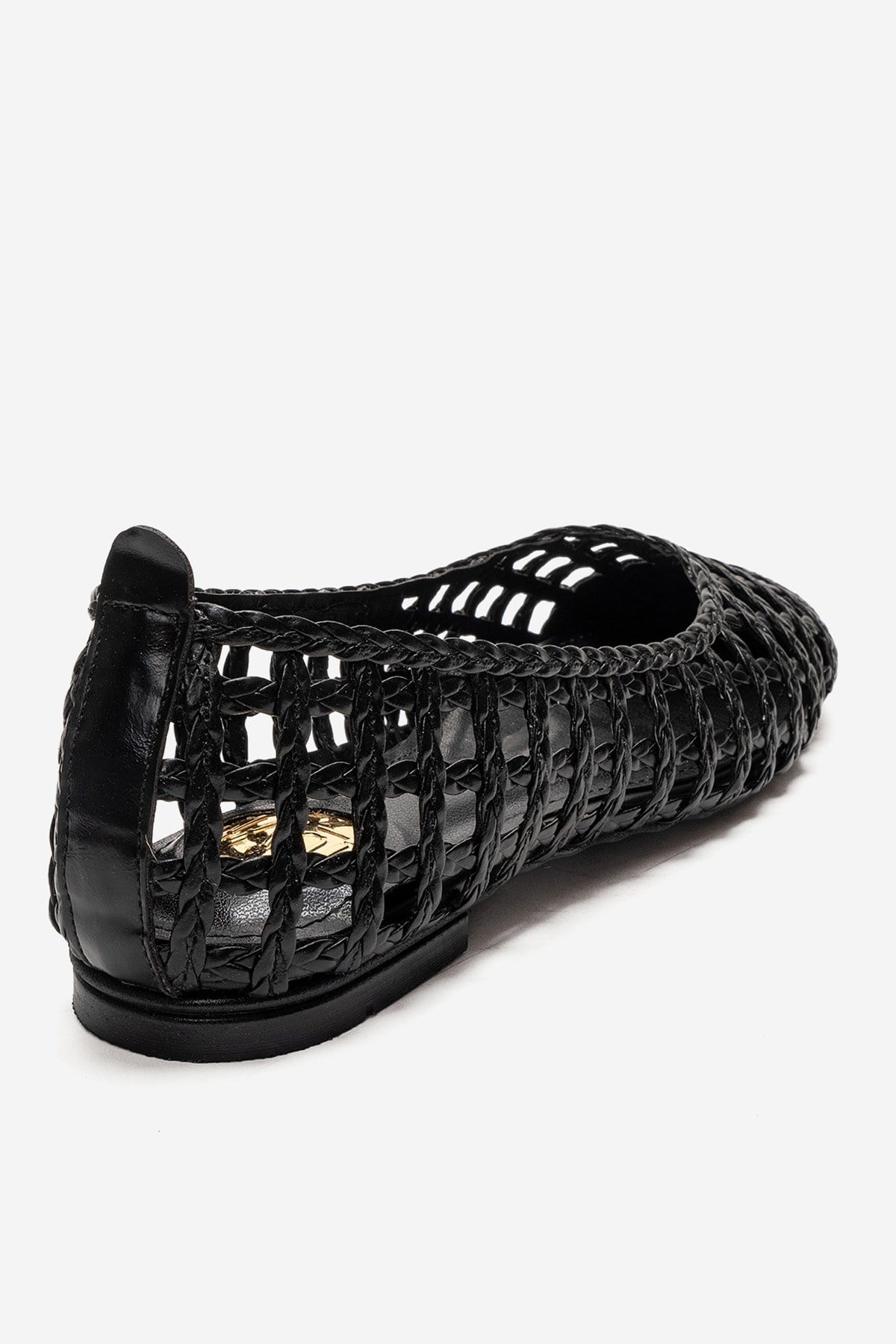 ELVARIS - Black Woven Ballet Flat (Women)