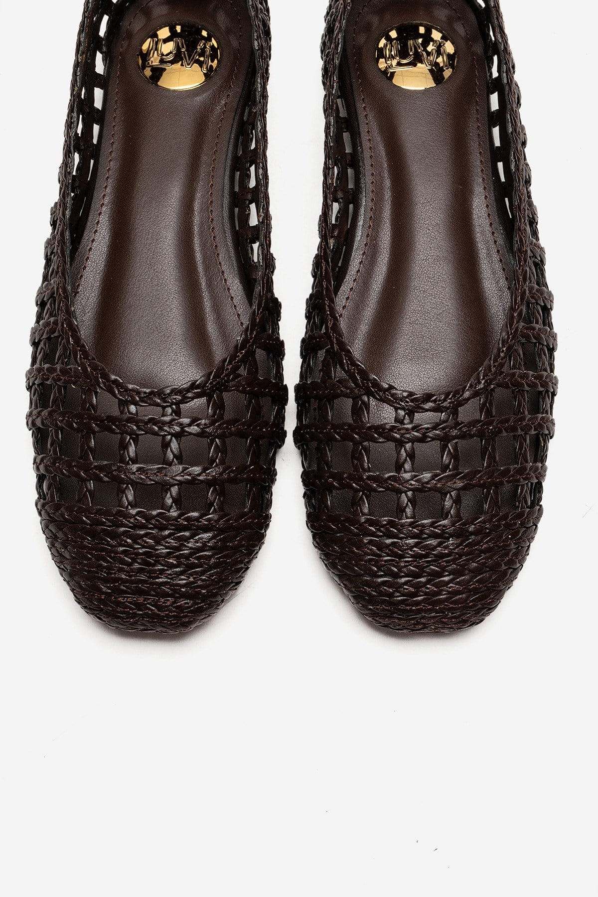 ELVARIS - Cognac Woven Ballet Flat (Women)