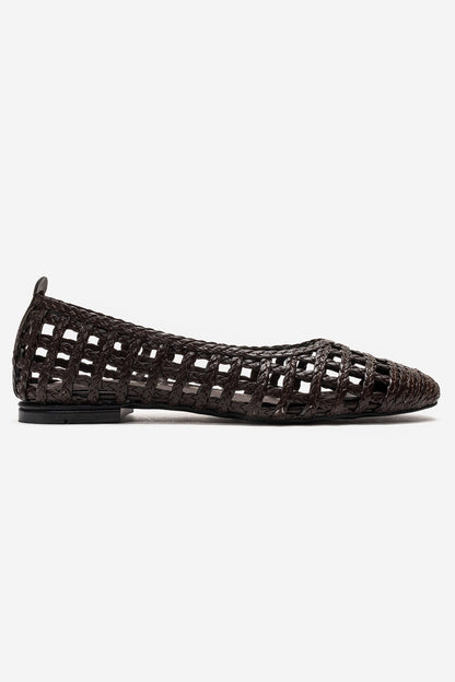 ELVARIS - Cognac Woven Ballet Flat (Women)
