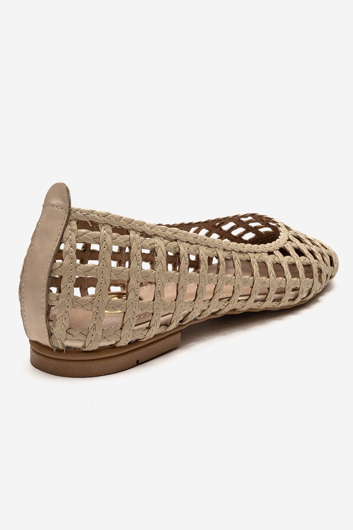 ELVARIS - Beige Woven Ballet Flat (Women)