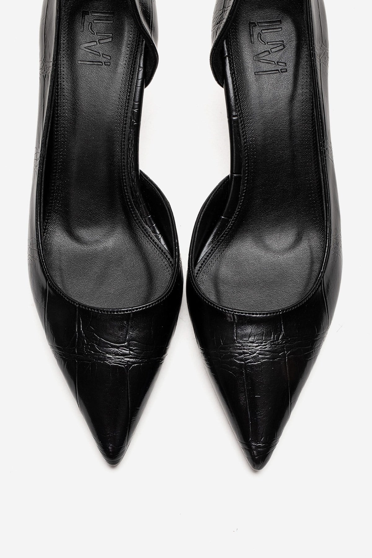 Arel - Genuine Leather Black Stiletto Heel (Women)
