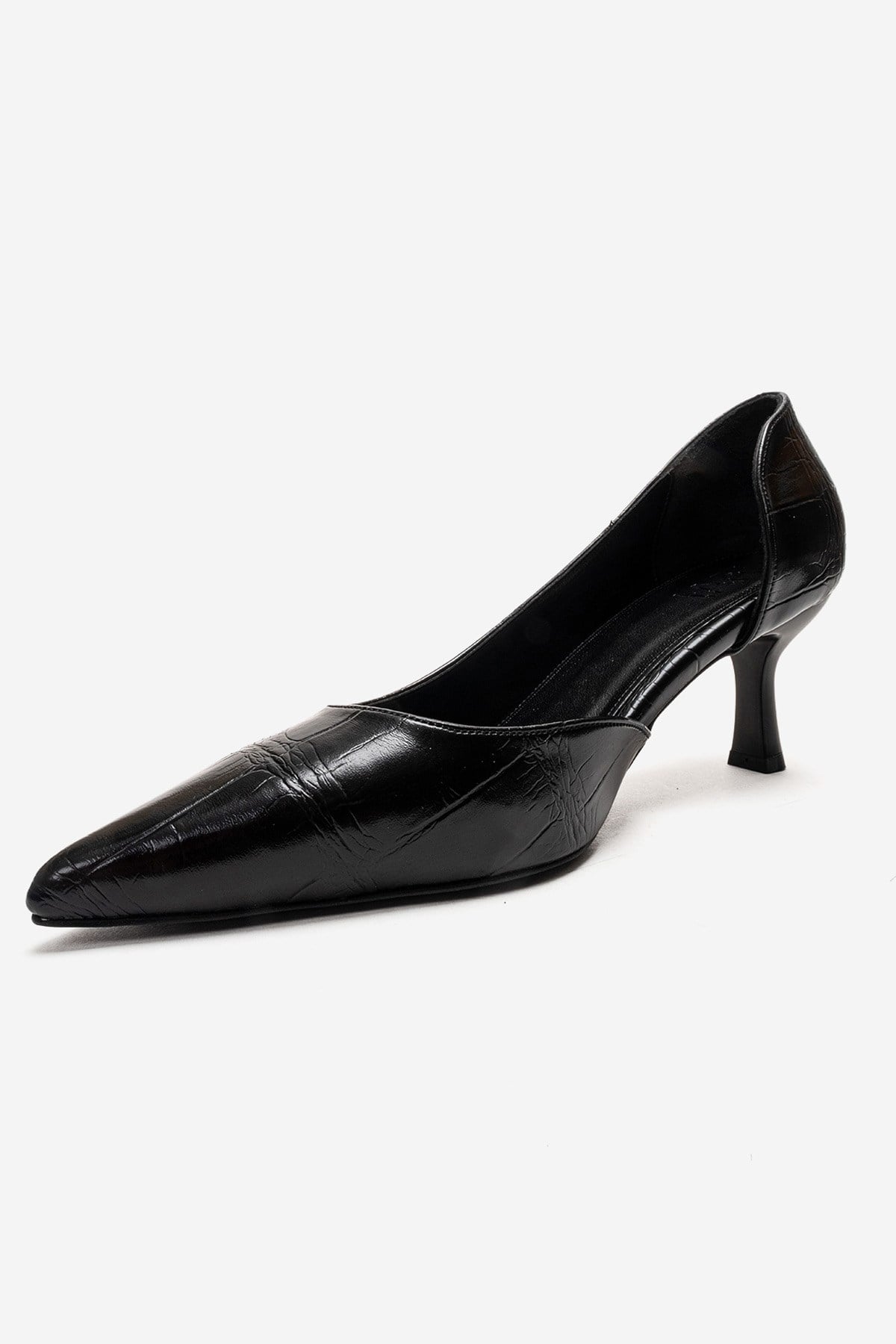 Arel - Genuine Leather Black Stiletto Heel (Women)