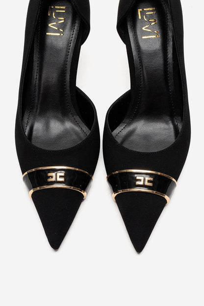 Kendra - Genuine Leather Black Stiletto Heel (Women)