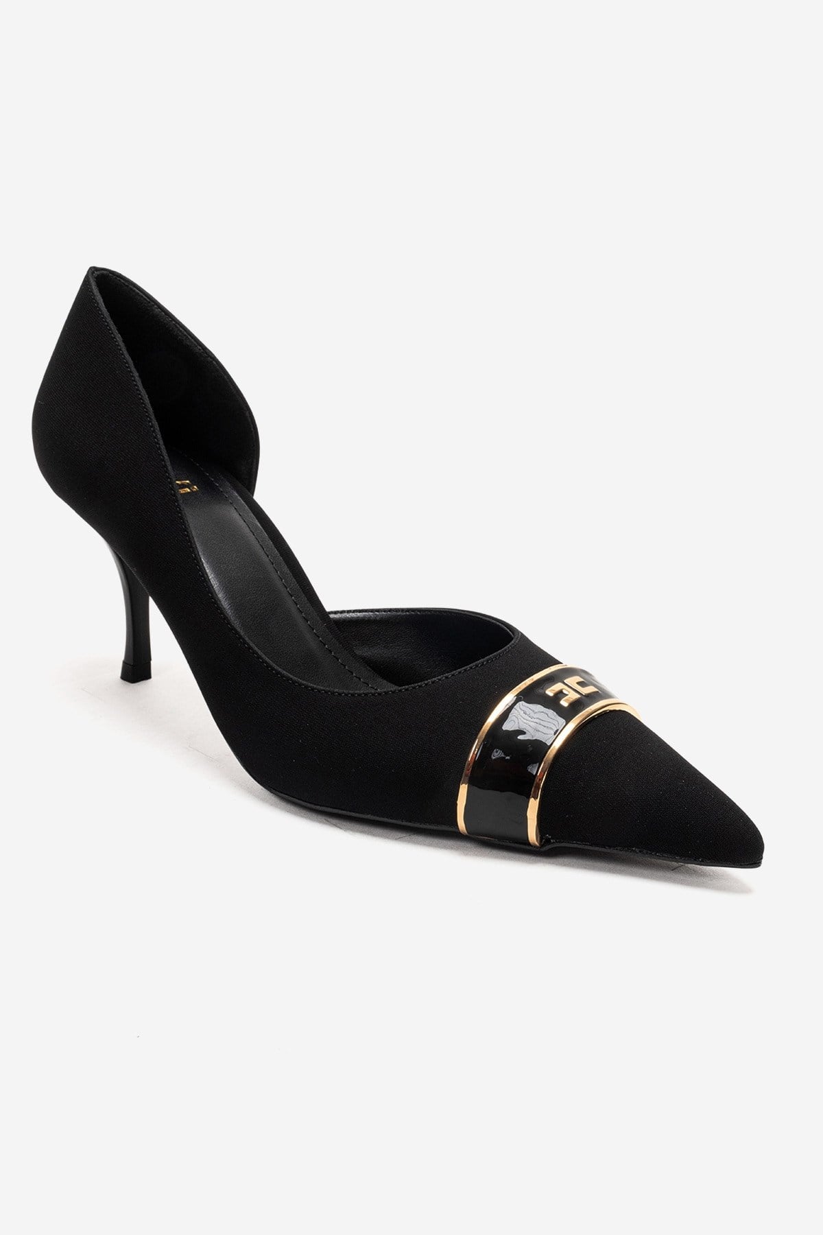 Kendra - Genuine Leather Black Stiletto Heel (Women)