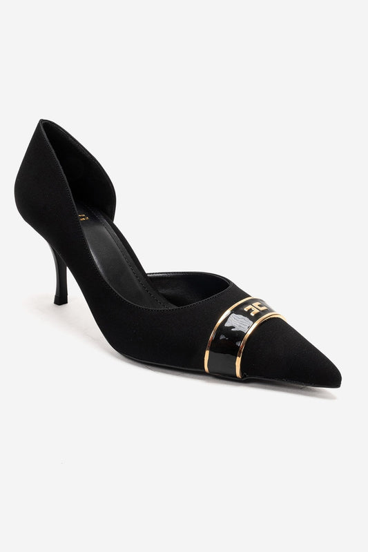Kendra - Genuine Leather Black Stiletto Heel (Women)