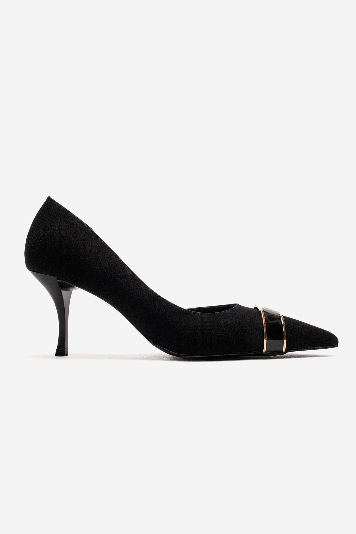 Kendra - Genuine Leather Black Stiletto Heel (Women)