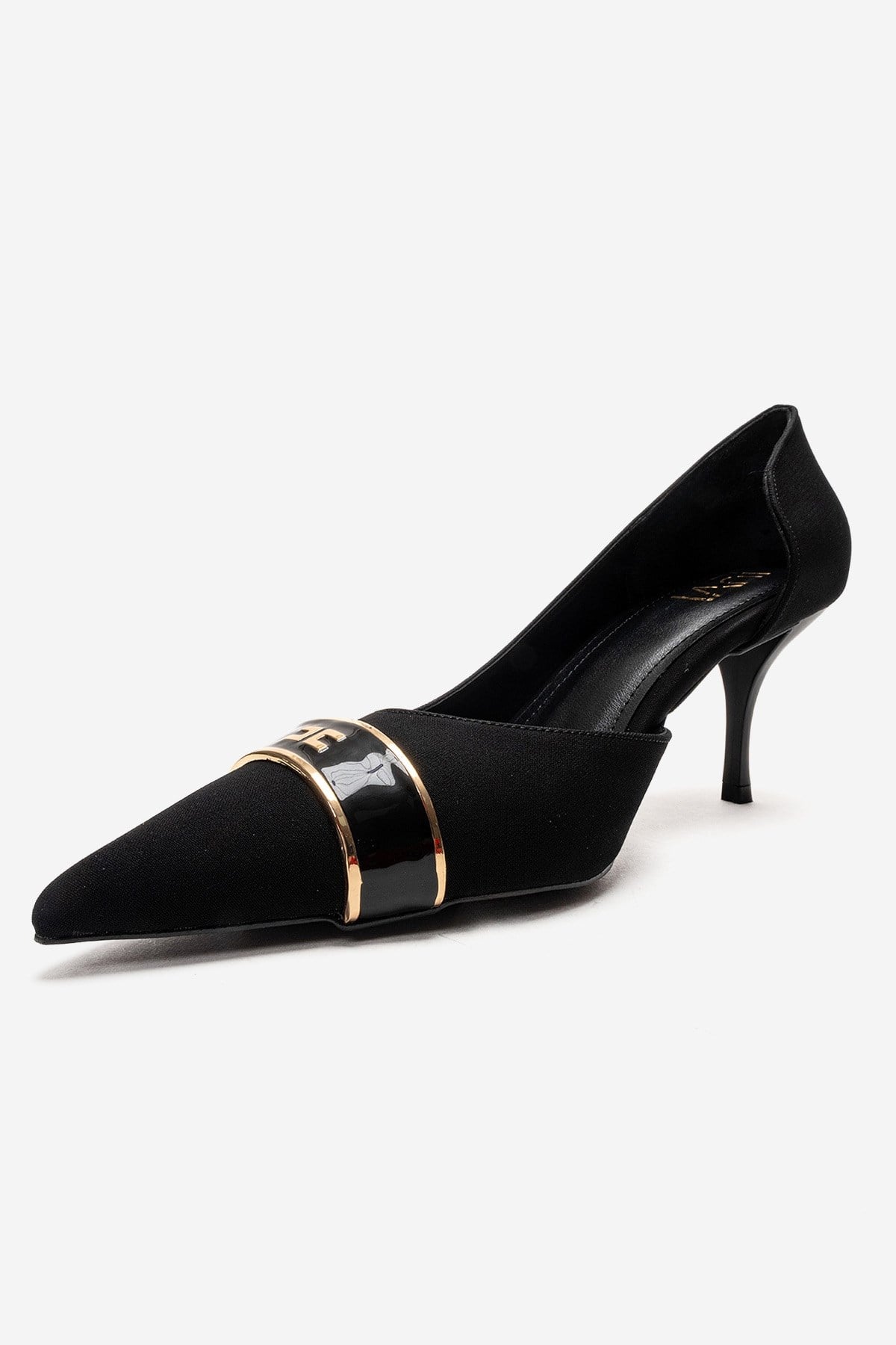 Kendra - Genuine Leather Black Stiletto Heel (Women)