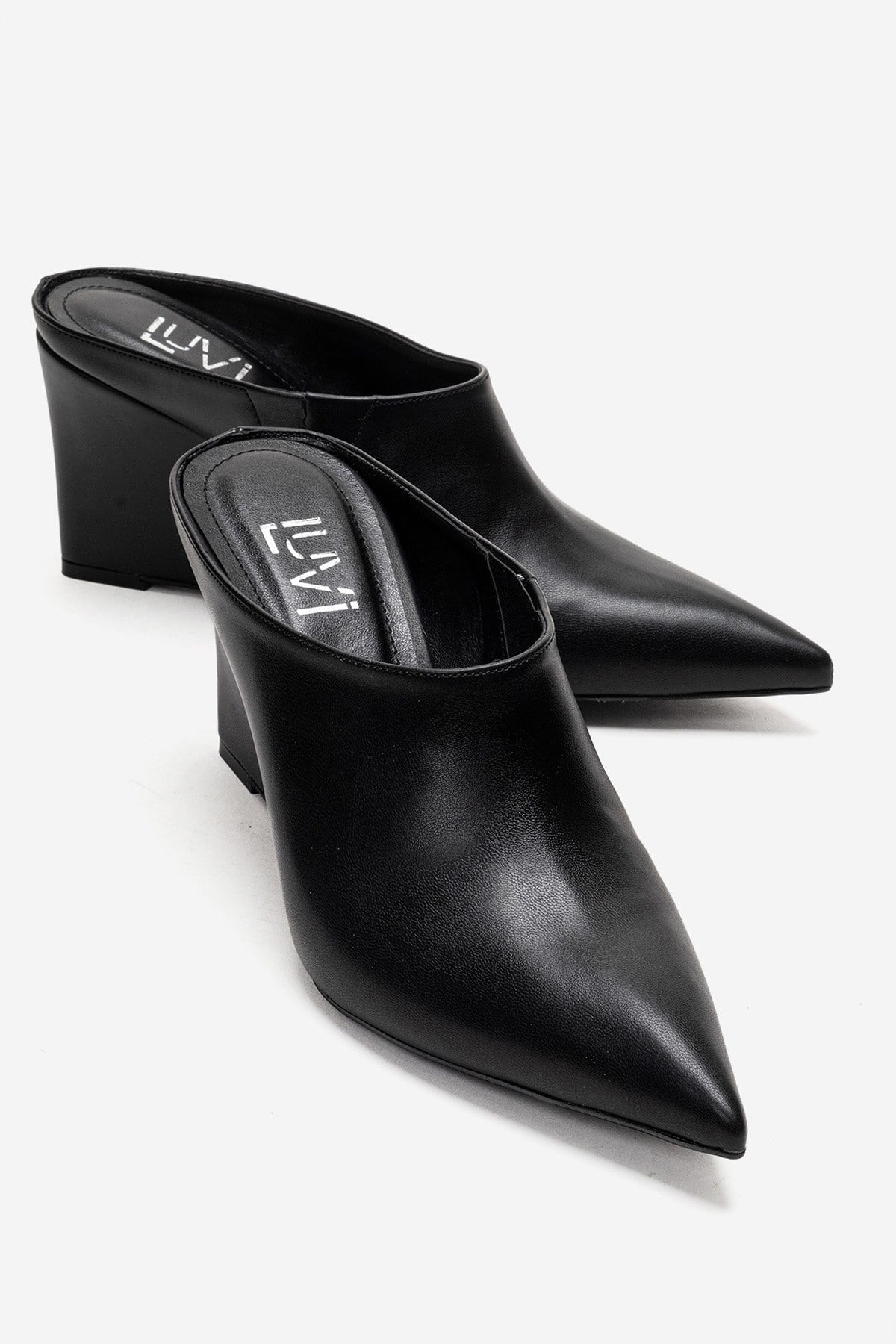 SENSO - Black Wedge Heel Mule (Women)