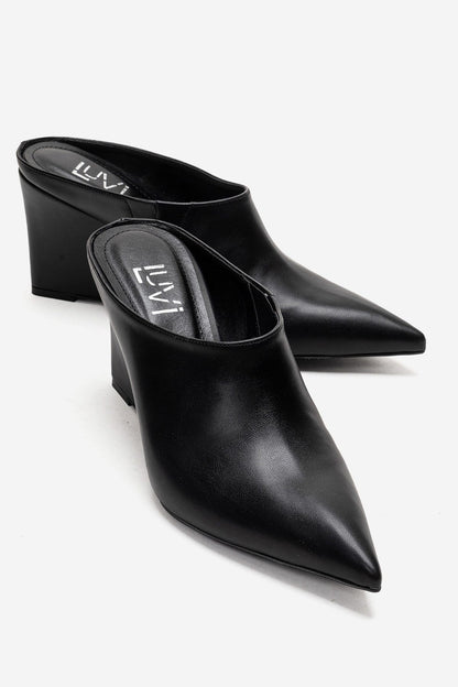 SENSO - Black Wedge Heel Mule (Women)