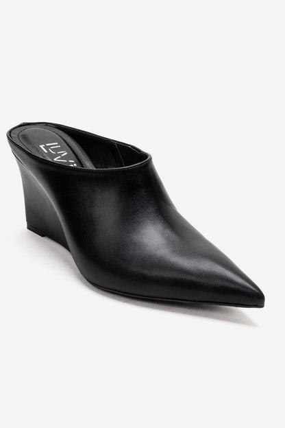 SENSO - Black Wedge Heel Mule (Women)