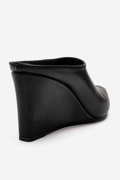SENSO - Black Wedge Heel Mule (Women)