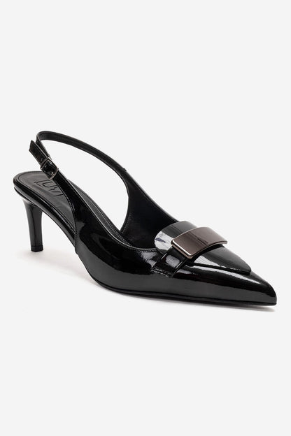SOLLENNE - Black Stiletto Pump (Women)
