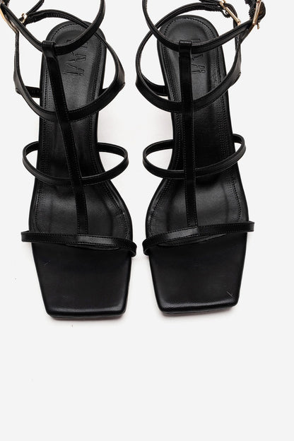 Viento - Black Stiletto Heel Shoe (Women)