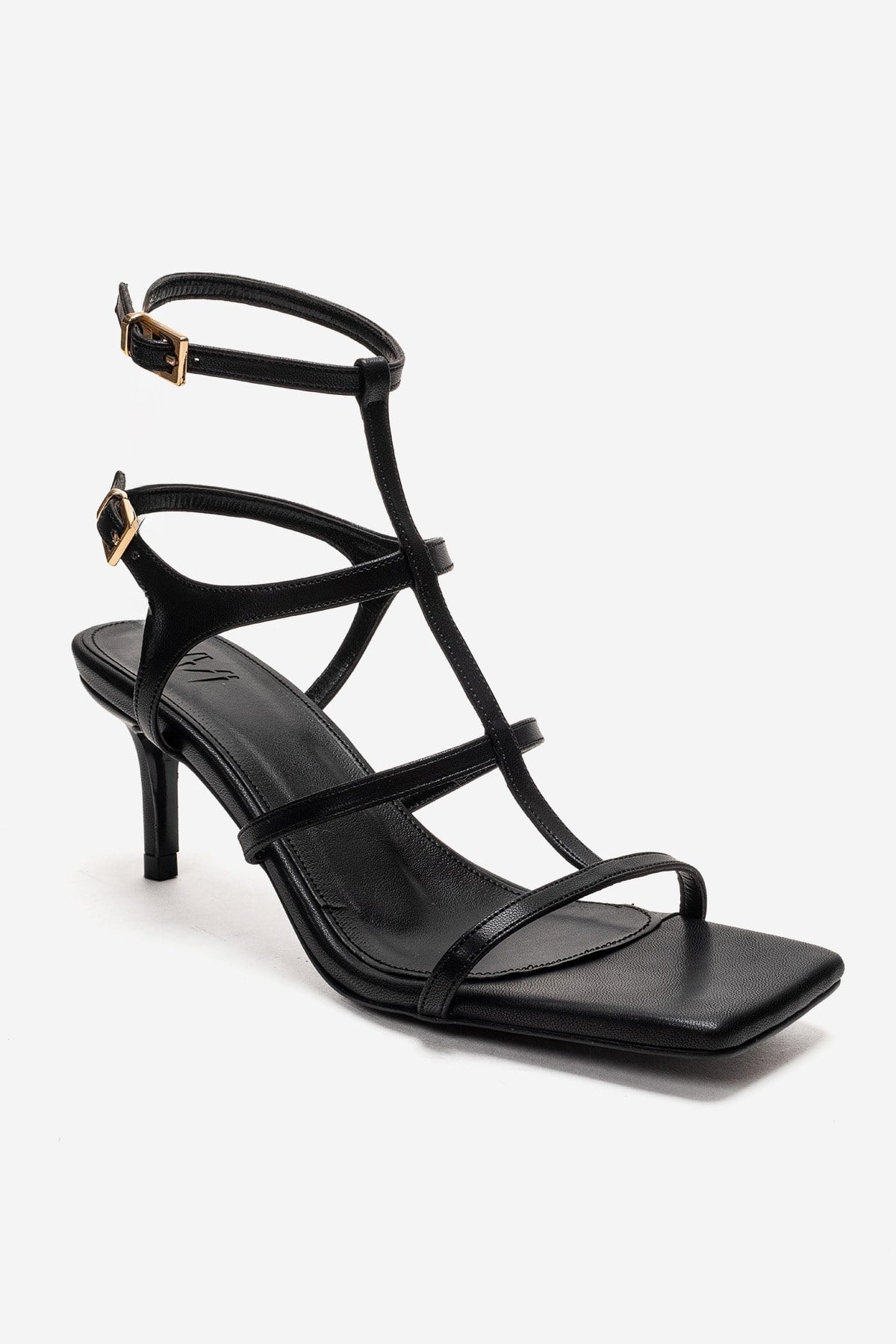 Viento - Black Stiletto Heel Shoe (Women)