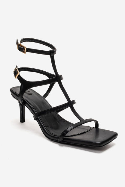 Viento - Black Stiletto Heel Shoe (Women)