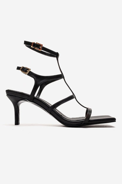 Viento - Black Stiletto Heel Shoe (Women)