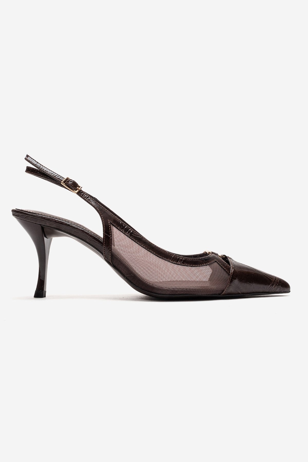 Orella - Brown Stiletto Heel Shoe (Women)