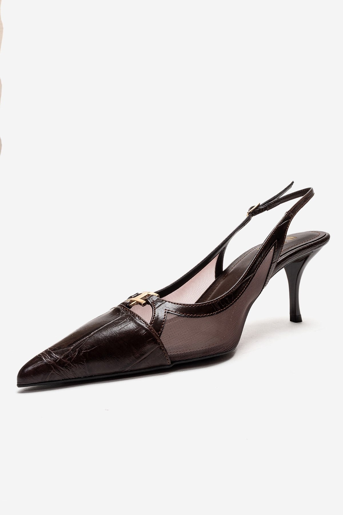 Orella - Brown Stiletto Heel Shoe (Women)