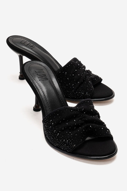 Karina - Black Stiletto Mule (Women)