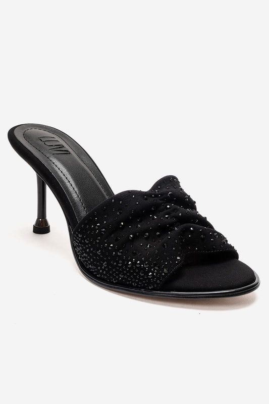 Karina - Black Stiletto Mule (Women)