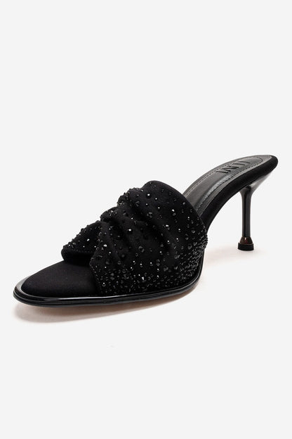 Karina - Black Stiletto Mule (Women)