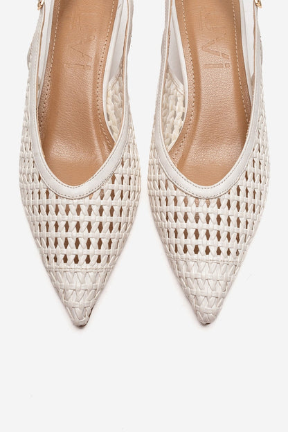 Orelis - White Kitten Heel (Women)
