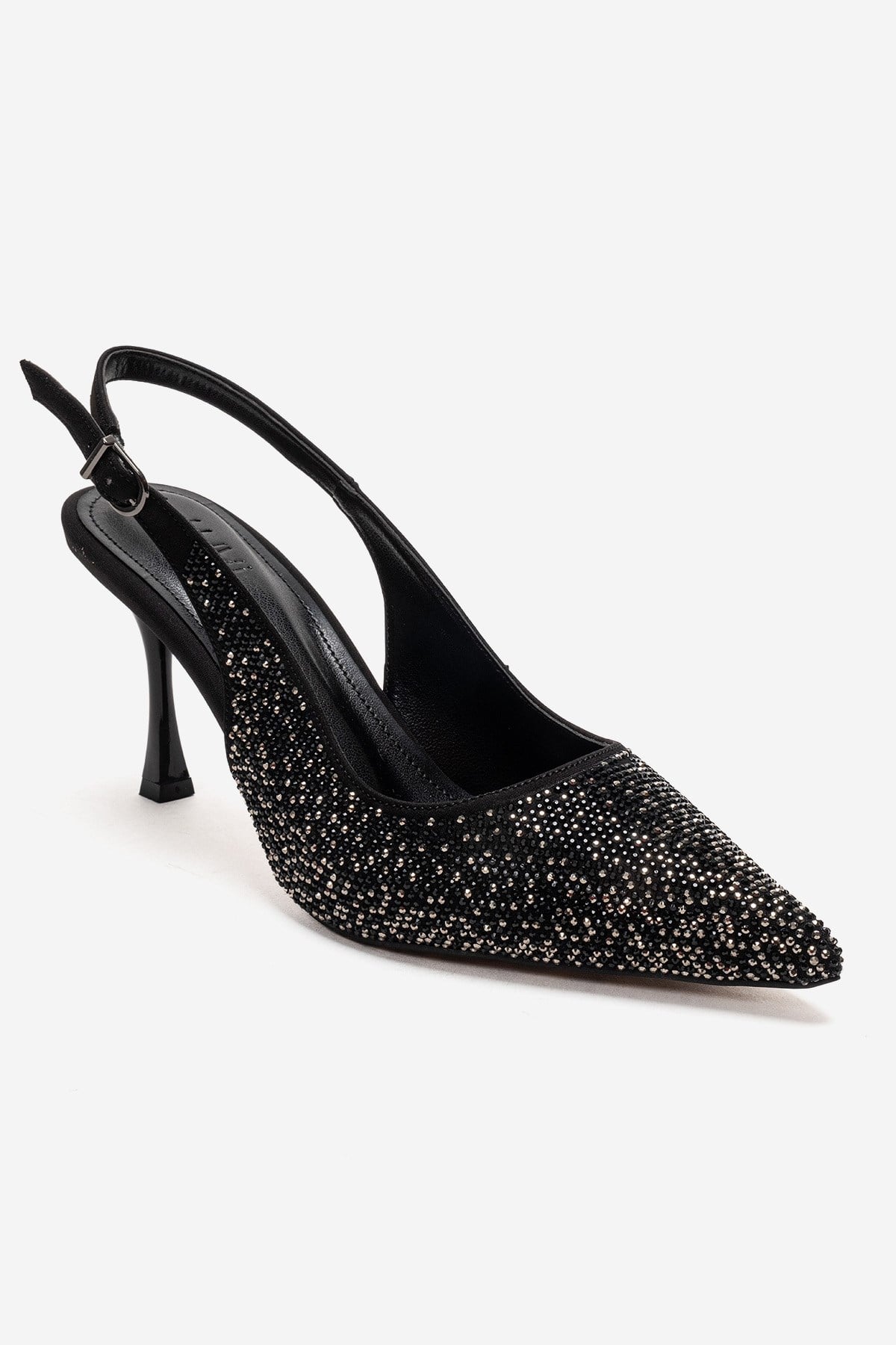 Johanna - Zapatilla de tacón de aguja negra (Mujer)