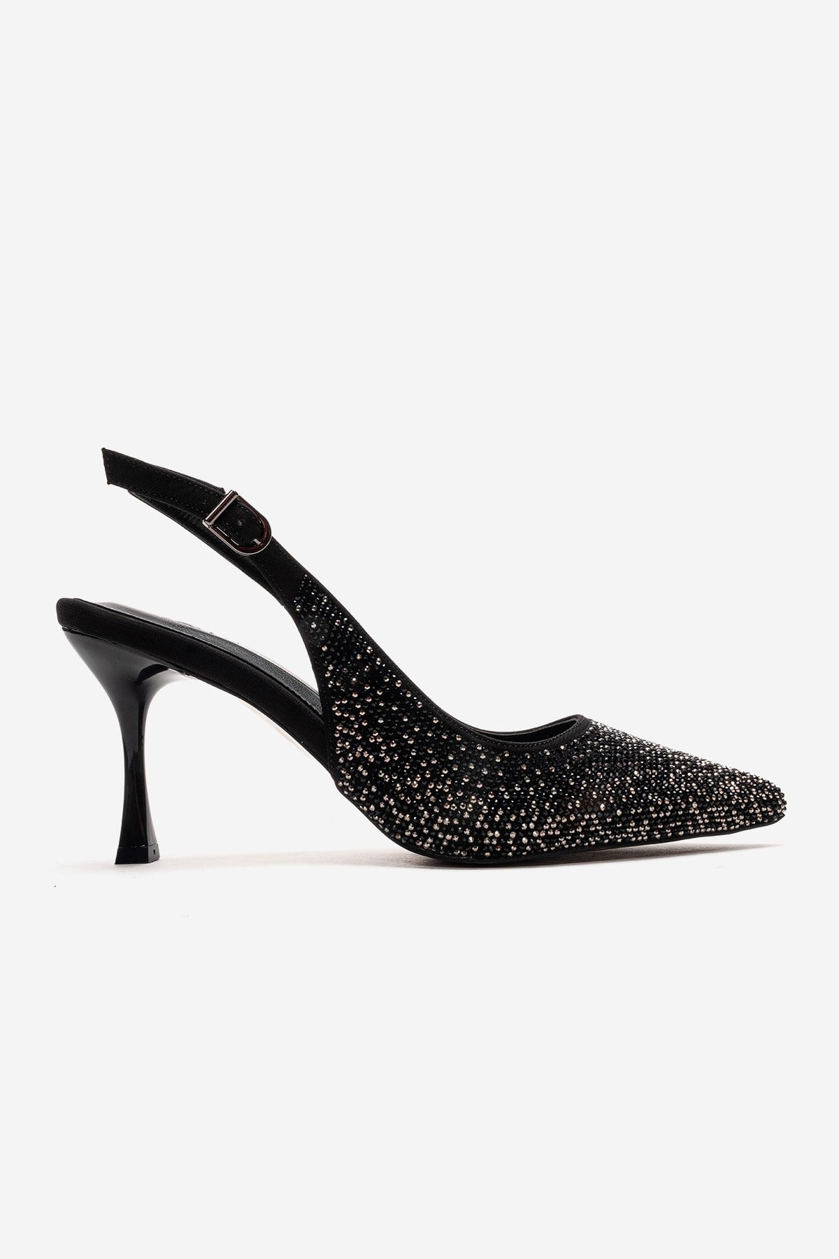 Johanna - Zapatilla de tacón de aguja negra (Mujer)