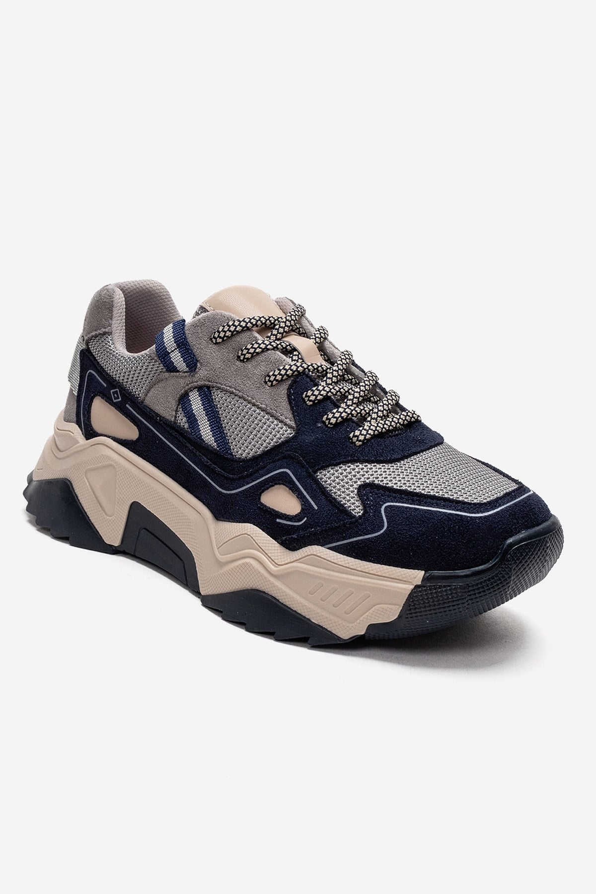 FLEUR - Zapatillas de gamuza azul marino (mujer)