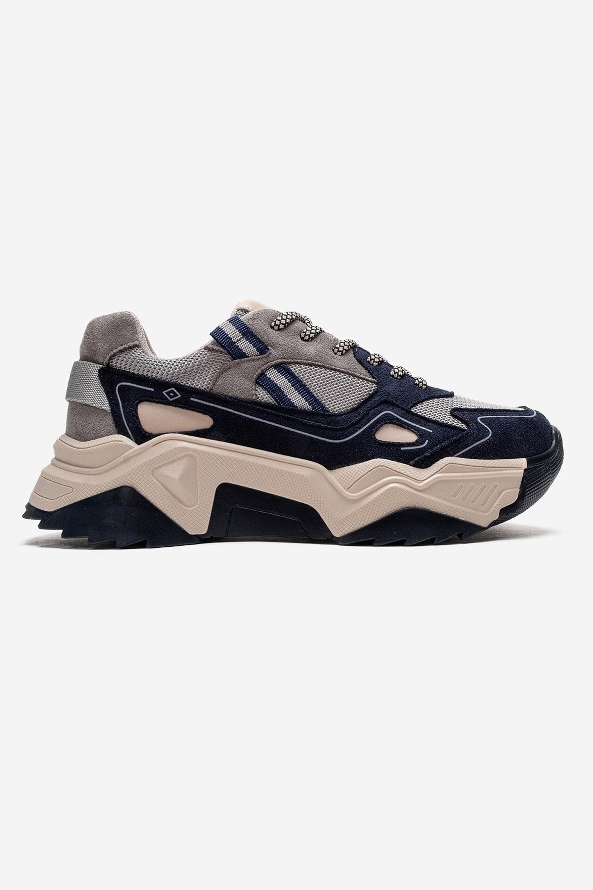 FLEUR - Zapatillas de gamuza azul marino (mujer)