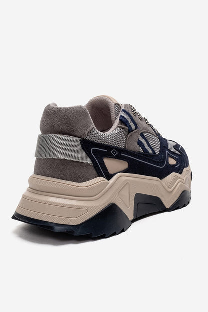 FLEUR - Zapatillas de gamuza azul marino (mujer)