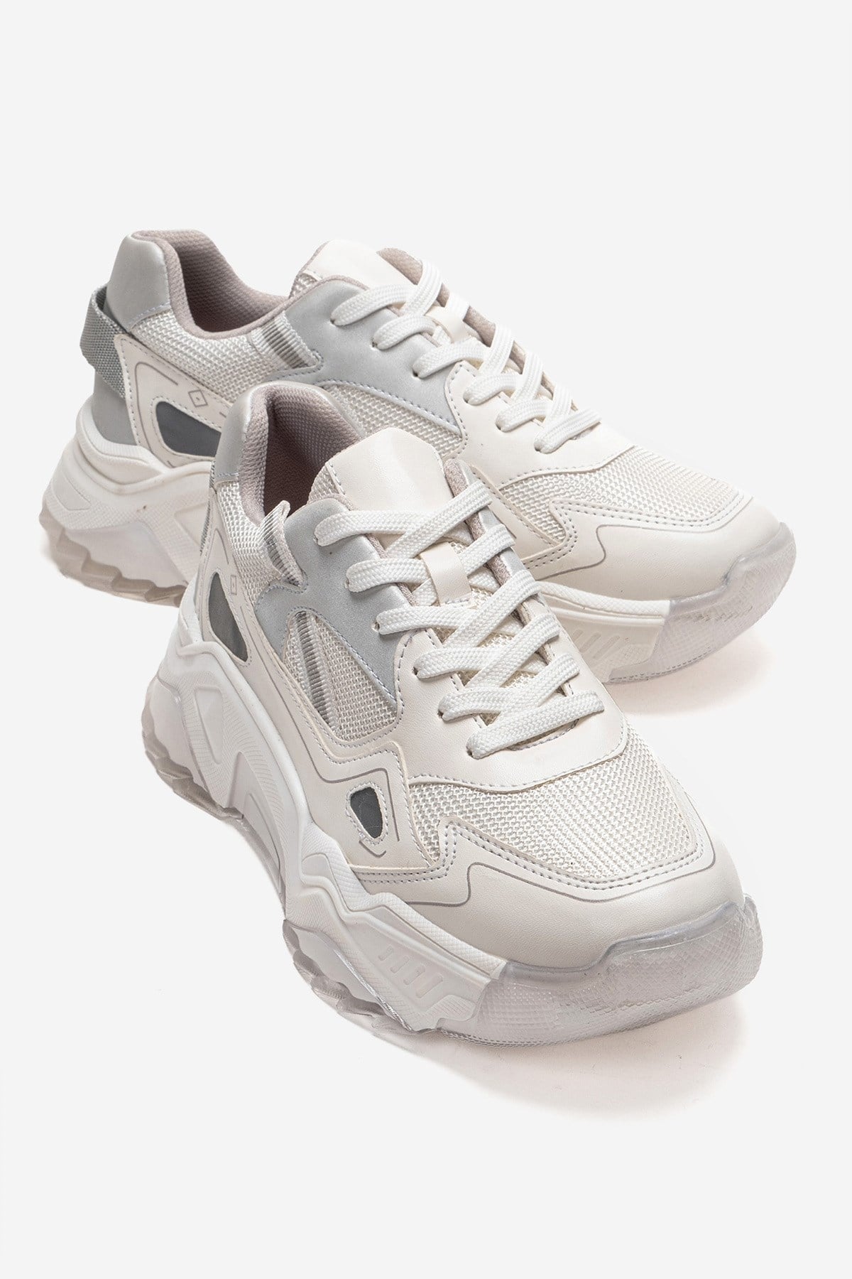 FLEUR - Zapatillas plateadas (mujer)