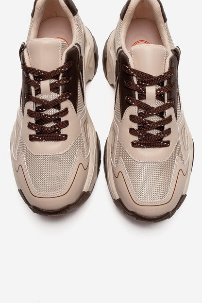 FLEUR - Beige Brown Sneaker (Women)