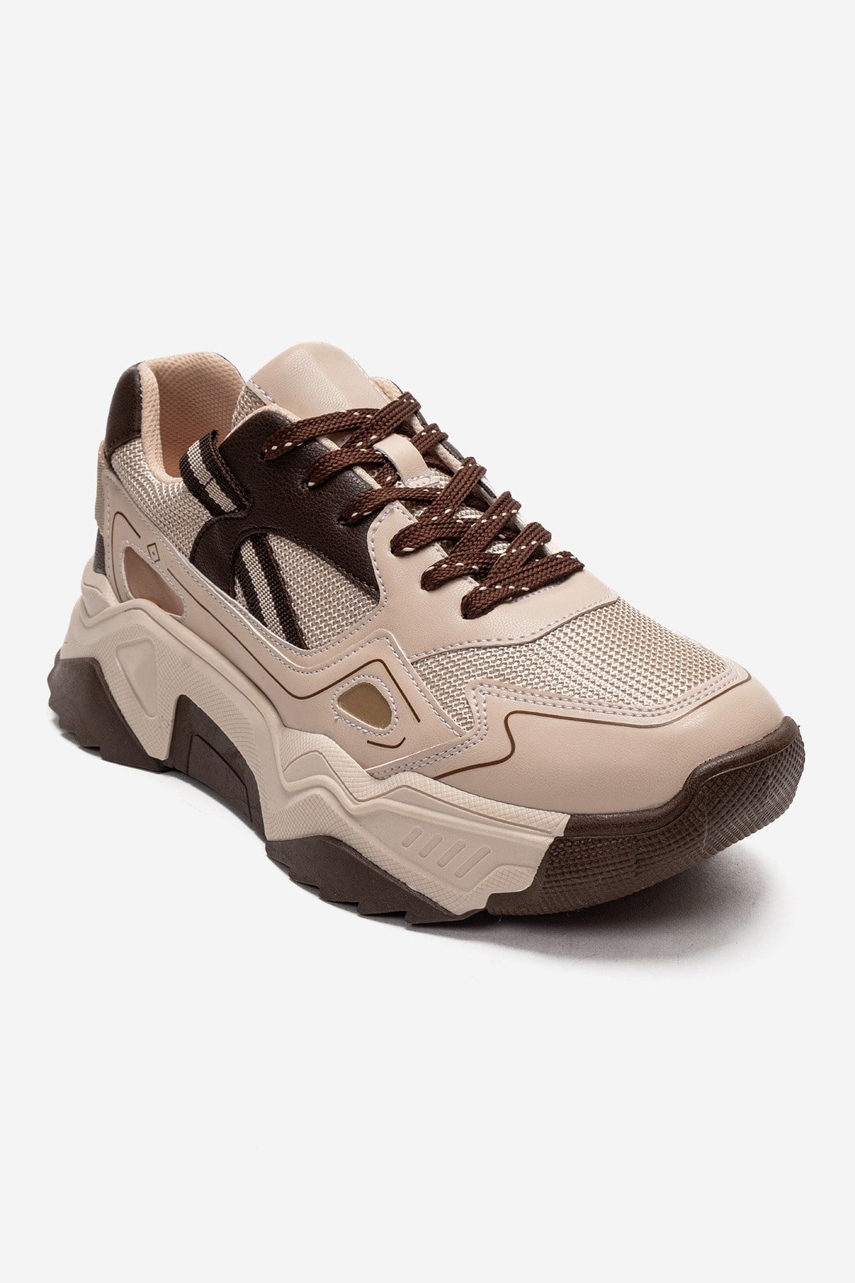 FLEUR - Beige Brown Sneaker (Women)