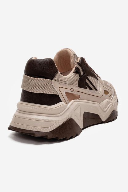 FLEUR - Beige Brown Sneaker (Women)