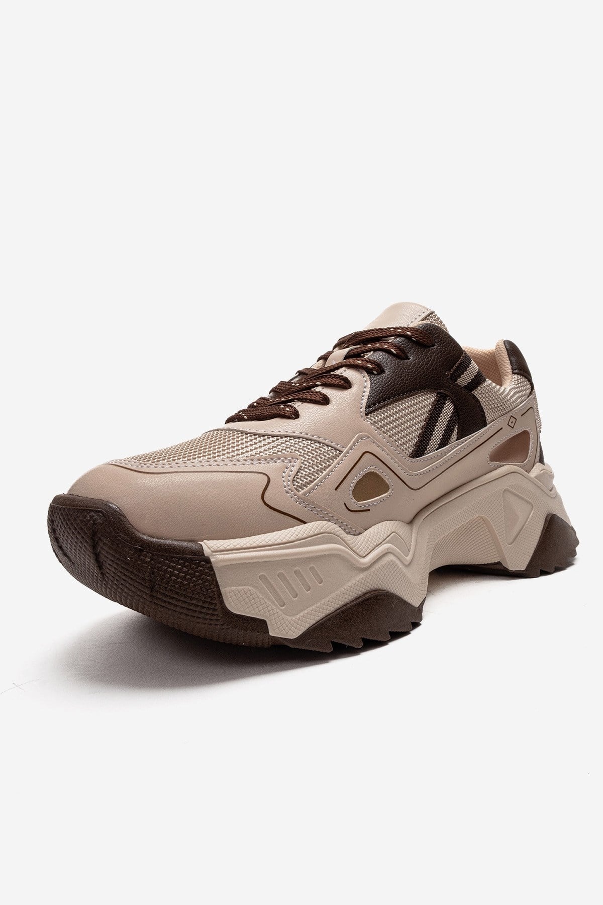 FLEUR - Beige Brown Sneaker (Women)