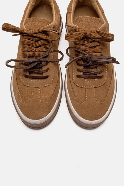 MELLE - Cognac Genuine Leather Everyday Sneaker (Women)