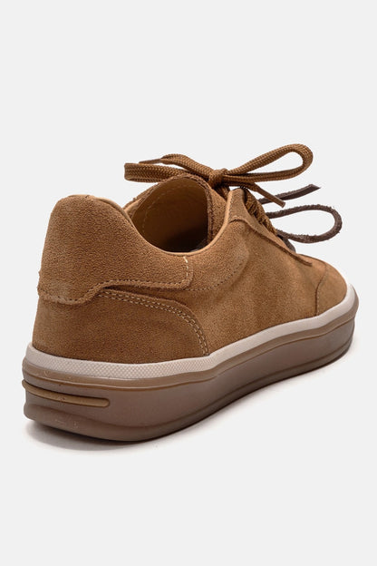 MELLE - Cognac Genuine Leather Everyday Sneaker (Women)