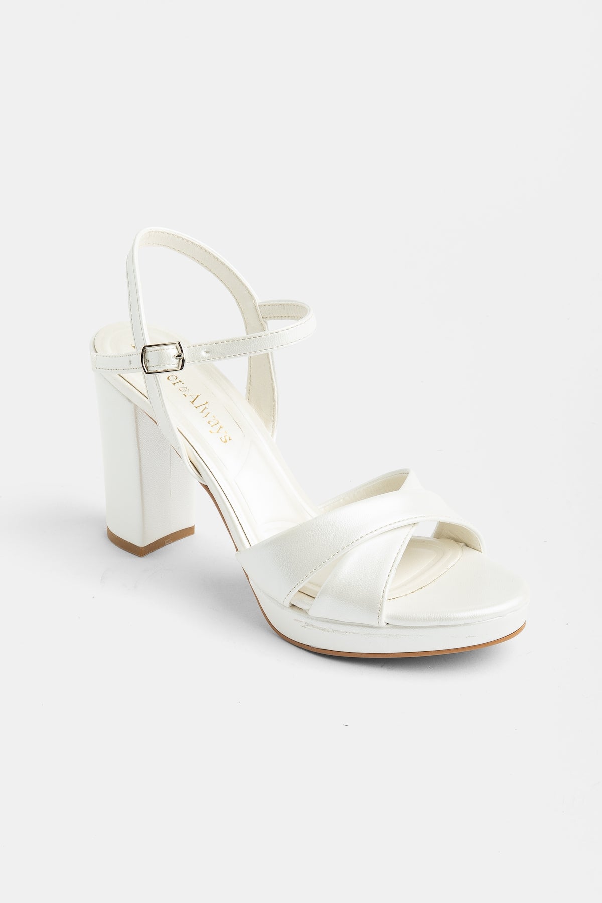 Sandalia de tacón alto Setto Slingback para novia