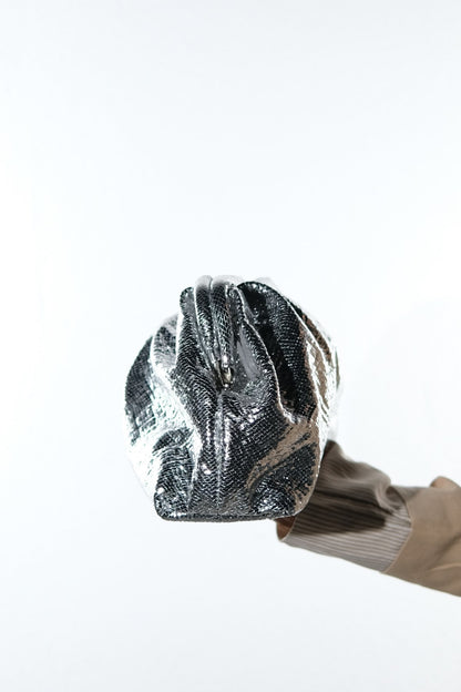 UVERA - Bolso de mano plateado con estampado (Mujer)