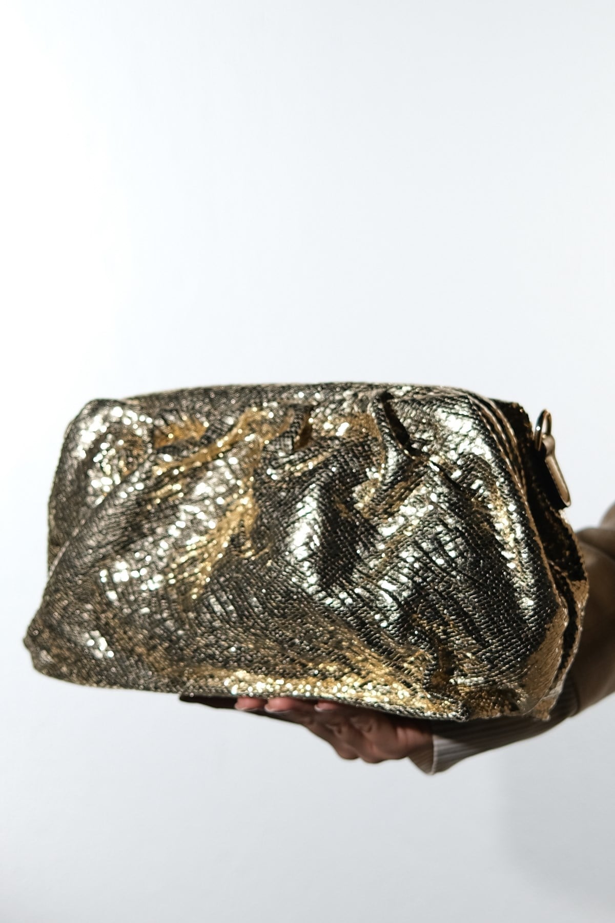 UVERA - Bolso de mano con estampado dorado (Mujer)