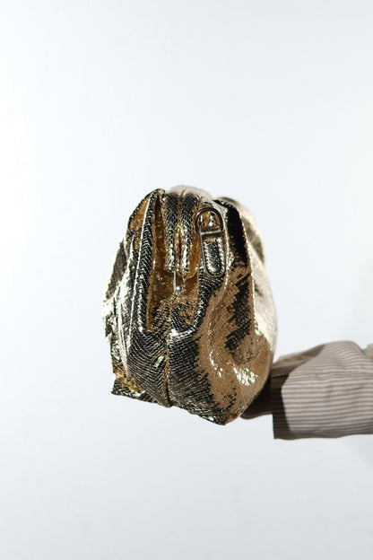 UVERA - Bolso de mano con estampado dorado (Mujer)
