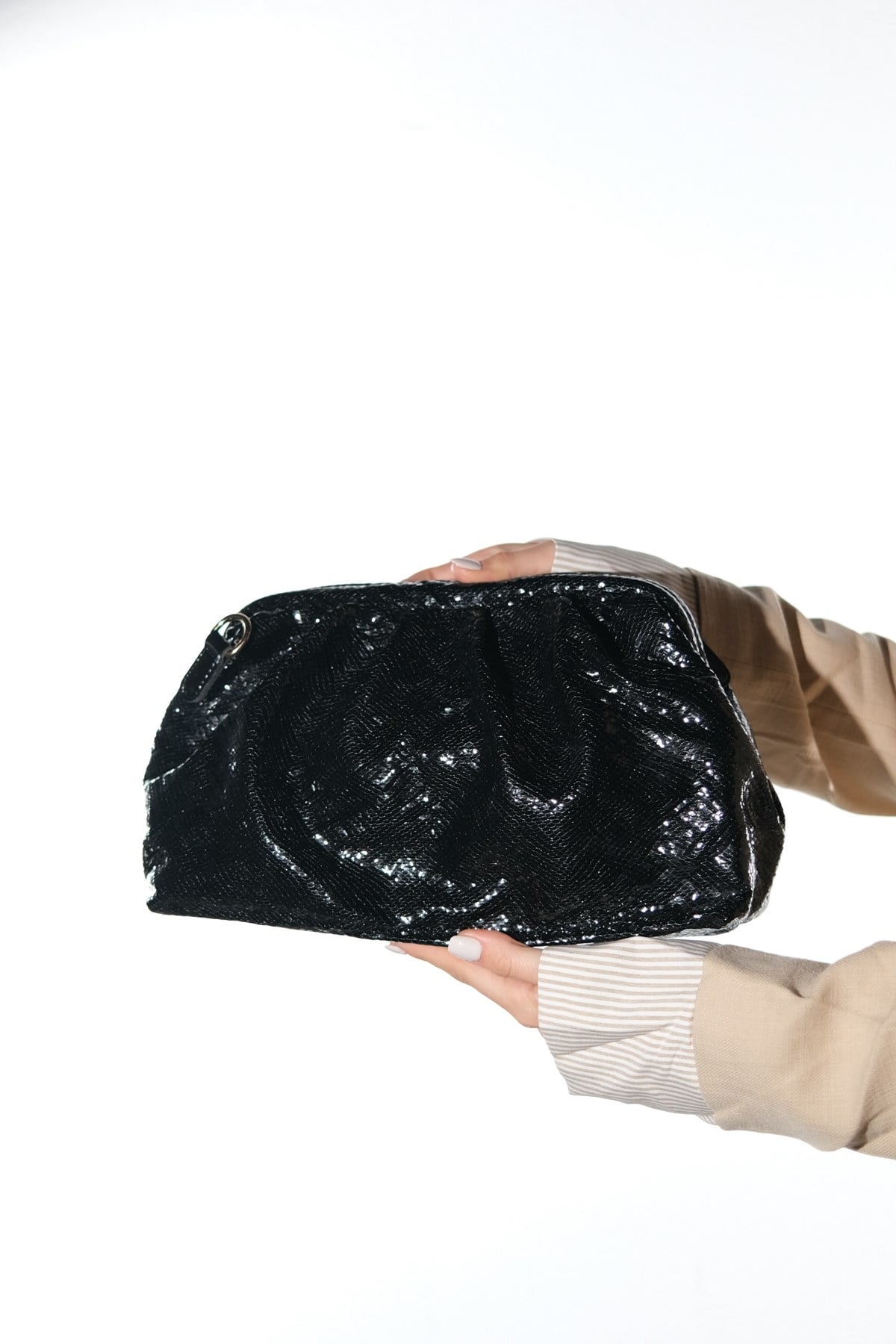 UVERA - Black Patterned Clutch Bag (Women)