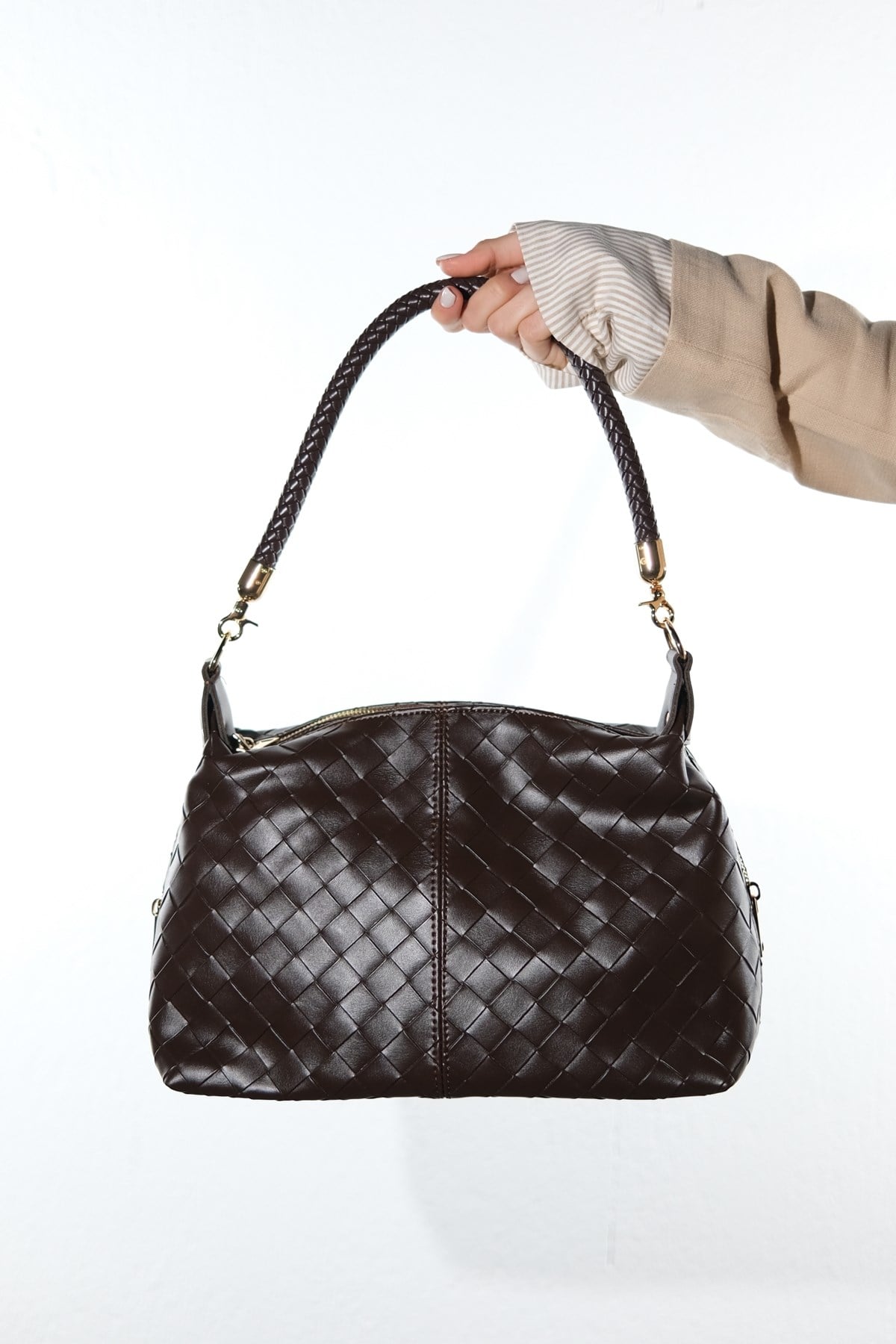 GIANNA - Cognac Genuine Leather Shoulder Bag (Women)