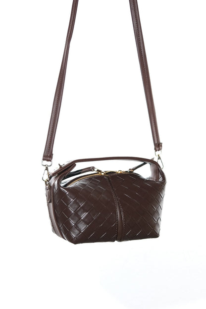 AERIS - Cognac Genuine Leather Shoulder Bag (Women)