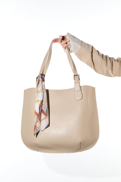 OCEANE - Taupe Floter Shoulder Bag (Women)